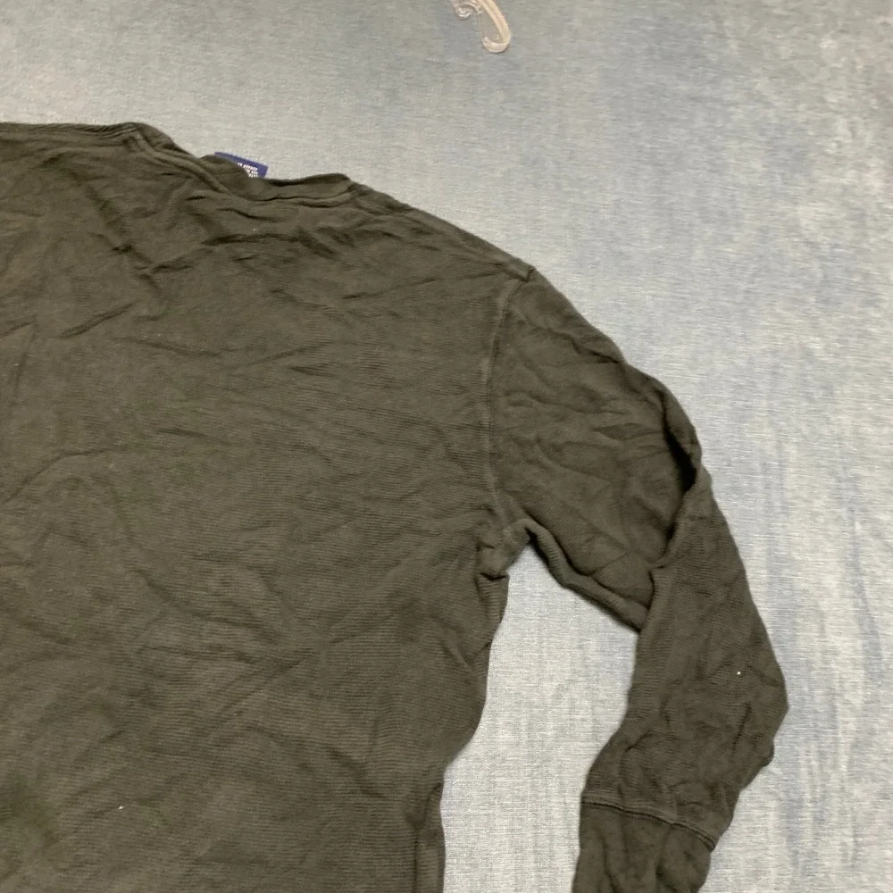 Polo Ralph Lauren Shirt Mens Large Black Thermal Waffle Knitted Sleepwear